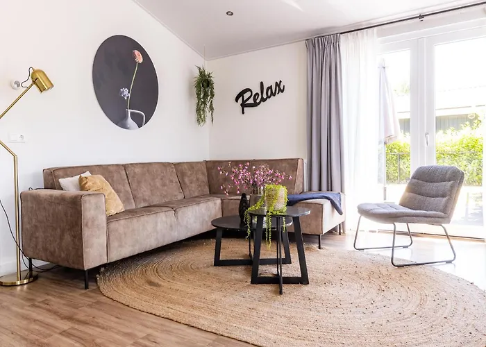 In Netherlands By Scenic Pond Chalet